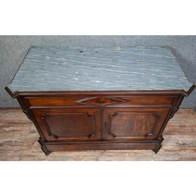 Drop-Front Writing Desk in Mahogany and Veneer For Sale - Image 6 of 12