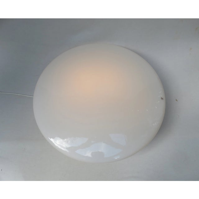 1970s Large Opaline Glass UFO Ceiling or Wall Light from Peill & Putzler, 1970s For Sale - Image 5 of 16