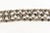 Chanel Rock Stud Silver 3 Row Metal Link v Necklace Signed 1990's For Sale - Image 10 of 12