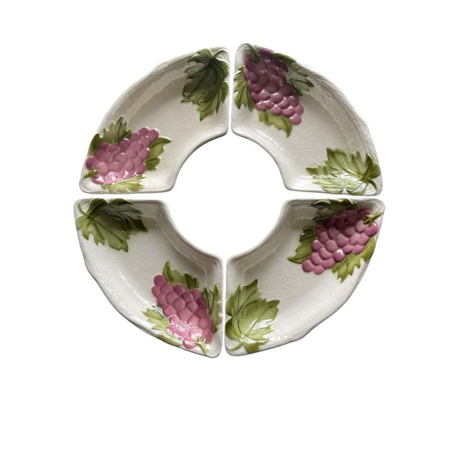 Mid 20th Century Mid Century Maddux of California Pottery Large Serving Tray Lazy Susan For Sale - Image 5 of 8