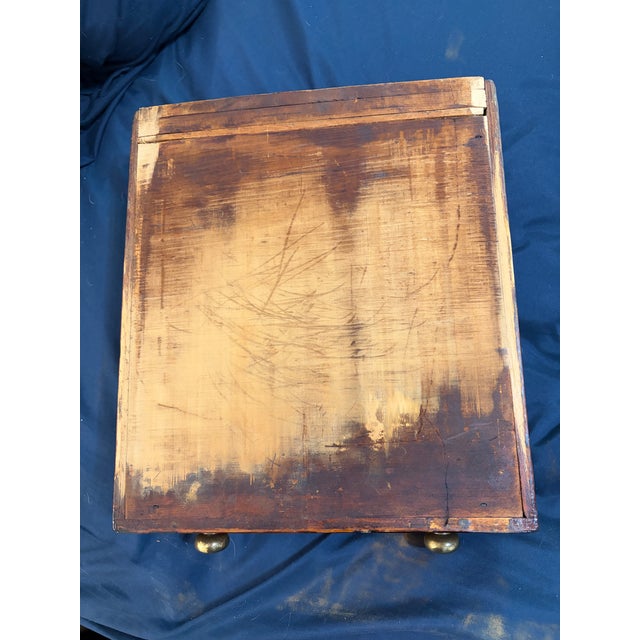 Late 18th Century Small Antique Mahogany Side Table For Sale - Image 5 of 6