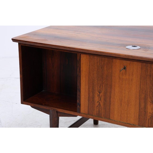 Vintage Danish Rosewood Desk, 1960s For Sale - Image 15 of 18