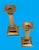 Mid-Century Modern 20th Century MCM Polished Brass Candle Holders - A Pair For Sale - Image 3 of 10