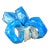 Late 20th Century Opalescent Blue Acrylic Napkin Rings- Set of 4 For Sale
