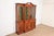 Baker Furniture Company Baker Furniture Style Georgian Carved Mahogany Hand Painted Breakfront Bookcase Cabinet, Circa 1940s For Sale - Image 4 of 15