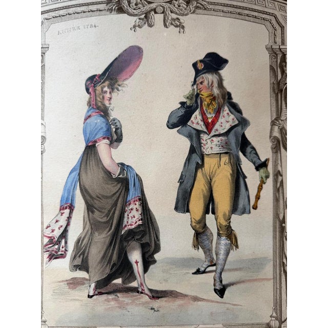 Achille Devéria, Costume, 1847, Lithograph For Sale - Image 4 of 13
