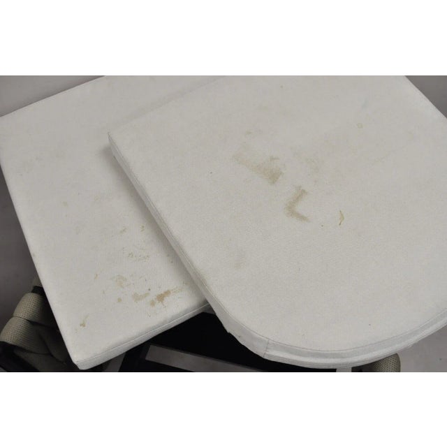 Metal Rove Concepts Pierre Outdoor Dining Chair Aluminum Frame Woven Design - a Pair For Sale - Image 7 of 12