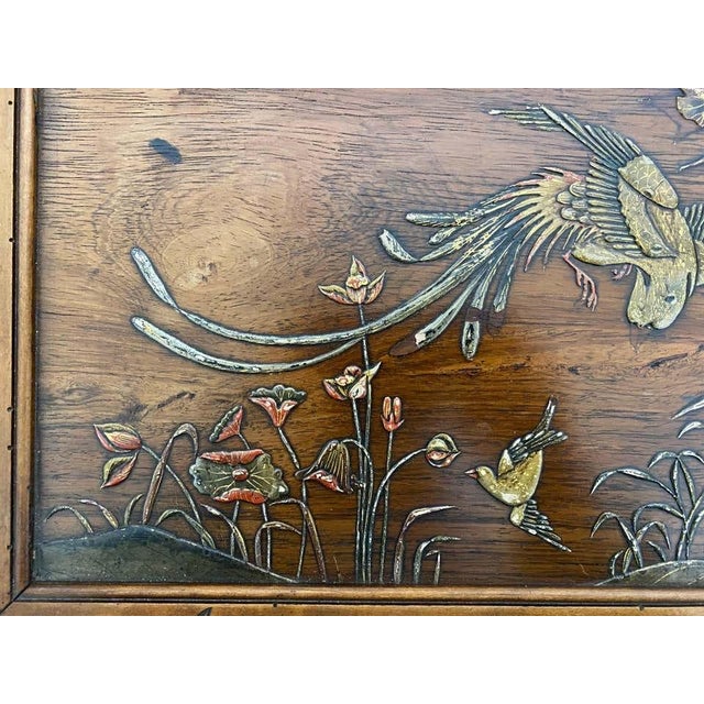 Antique Japanese Inspired Lacquered Side Table by Bailly Théroux For Sale - Image 11 of 18