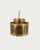 cut brass pendant light designed by svend aage holm sorensen. denmark, circa 1970s. sculptural layered form with flame-cut...