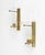 Mid-Century Brass and Curved Glass Sconces in the style of Fontana Arte, Italy, 1950s, Set of 2 For Sale - Image 10 of 17