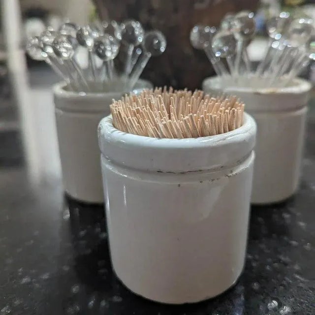 White Small 19th Century Antique French Ironstone Preserving Pots or Pots à Confiture For Sale - Image 8 of 9