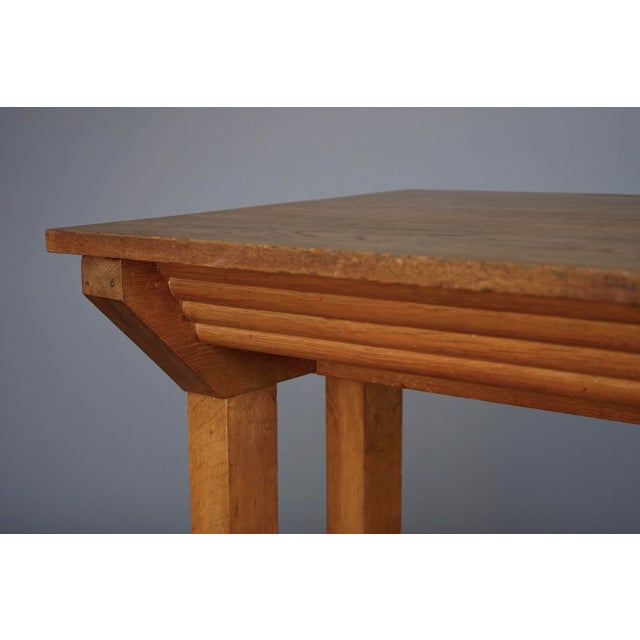 Art Deco Modernist Oak Side Table, 1930s For Sale - Image 9 of 13