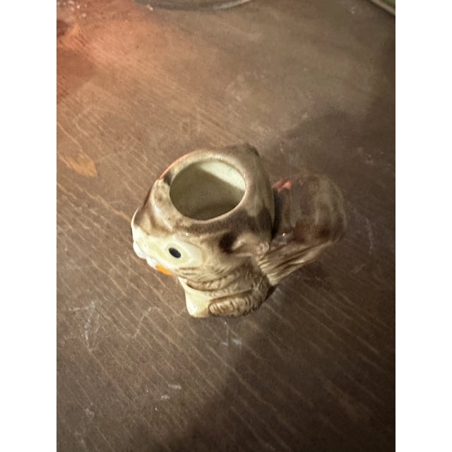 Ceramic 1970s Small Ceramic Squirrel Candle Holder For Sale - Image 7 of 7