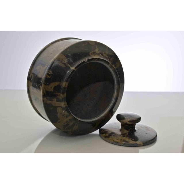 Vintage Italian Marble Tureen with Silver, Mid-20th Century For Sale - Image 4 of 6