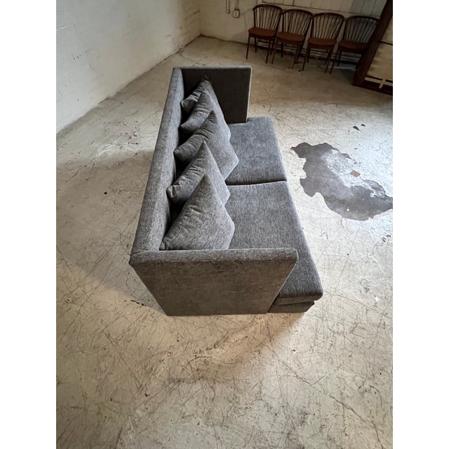 Milo Baughman for Thayer Coggin Newly Upholstered Mid Century Shelter Sofa by Milo Baughman for Thayer Coggin For Sale - Image 4 of 4