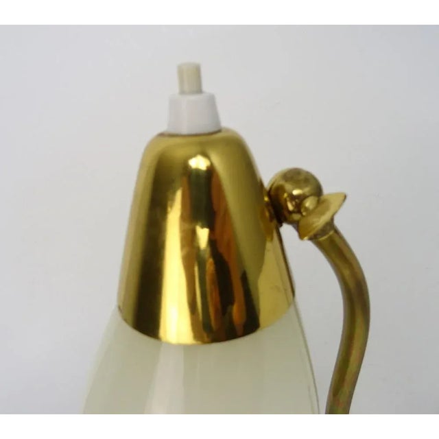 Mid-Century Adjustable Crow Base Table Lamp in Brass, Italy, 1950s For Sale - Image 6 of 10