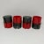 Contemporary Vintage Red and Grey Lucite Napkin Rings-- Set of 8 For Sale - Image 3 of 9