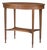 Antique English Hepplewhite Carved Bellflower Mahogany Caned Oval Side Table For Sale