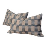 Fermoie Cove Lumbars in Blue - Pair For Sale