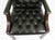 Metal Vintage English Green Gainsborough Leather Desk Chairs, Set of 2 For Sale - Image 7 of 15