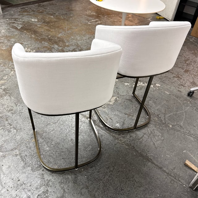 Restoration Hardware Emery Bar Stools, Pair For Sale In San Francisco - Image 6 of 12