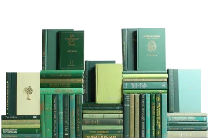 Decorative Books - Boxwood Book Wall - Set of 50 Green Books