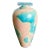 Postmodern Blue and Pink Vase With Sculpted Lid For Sale