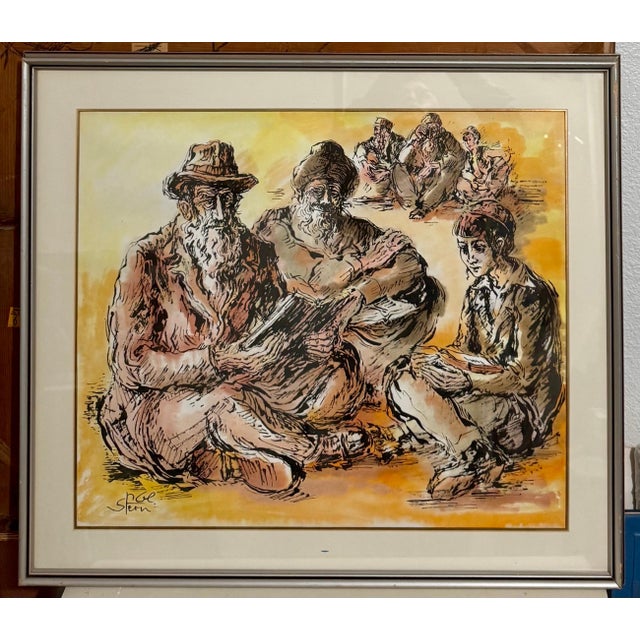 Jossi Stern, Old City Jerusalem City Walls landscape Scene Painting, Judaica For Sale - Image 4 of 7