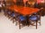 Hollywood Regency Vintage Regency Revival Twin Pillar Flame Mahogany Dining Table For Sale - Image 3 of 16