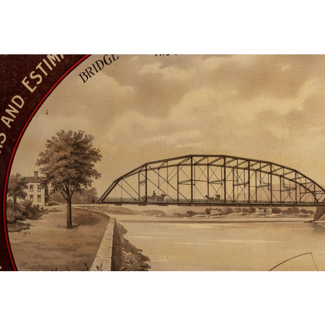 Industrial Early 1900s Owego Bridge Company Advertising Sign For Sale - Image 3 of 5