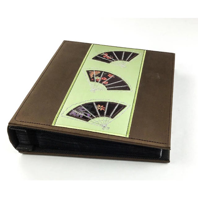 Asian Silk Photo Holder or Wine Label Holder For Sale - Image 11 of 11