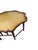 Ornamental & Decorative Materials Vintage Faux Bamboo Coffee Table Gold Leaf Italian Regency For Sale - Image 7 of 15