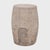 This low drum stool from Shanxi province was hand-carved from solid limestone nearly 250 years ago, designed to add the...