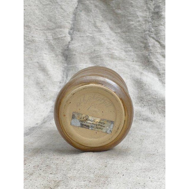 Mid Century Brown Ceramic Studio Vase by D. L. Plunkett For Sale In Los Angeles - Image 6 of 6