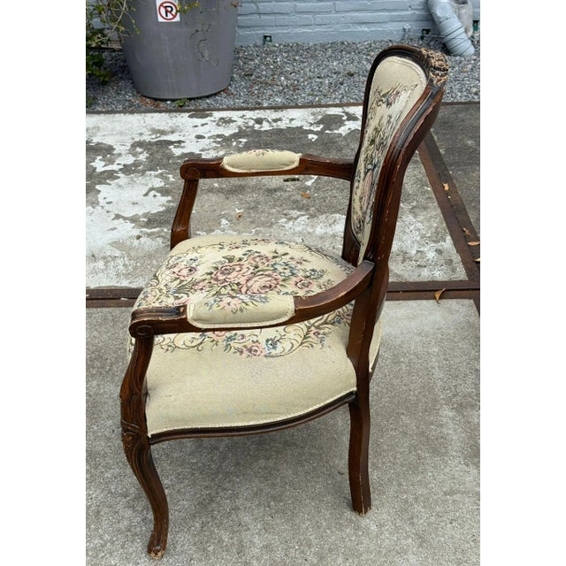 Antique French Louis XV Style Armchair, 1920s For Sale - Image 10 of 14