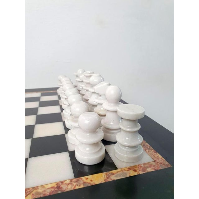 Stone Mid-Century Modern Italian Marble Chess Board, 1980s For Sale - Image 7 of 11