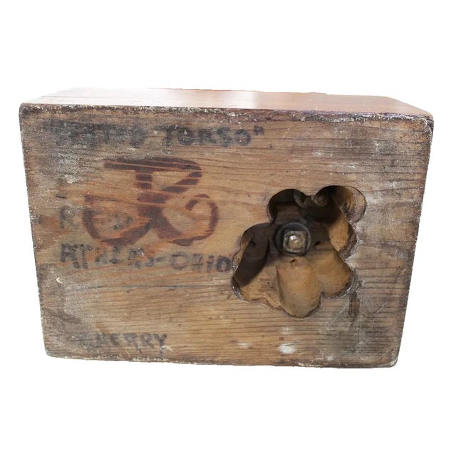 1940s 1940s Torso, Wood Carved Scupture, Signed, Titled For Sale - Image 5 of 5