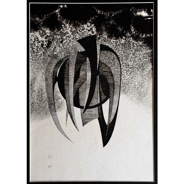 1970s Eugène Eechaut, Surrealist Composition. 1971, Ink on Paper For Sale - Image 5 of 8