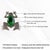 Vintage Style Hollywood Regency 13 Carat Emerald Ruby & Diamond Frog Brooch Pendant For Sale - Image 12 of 14