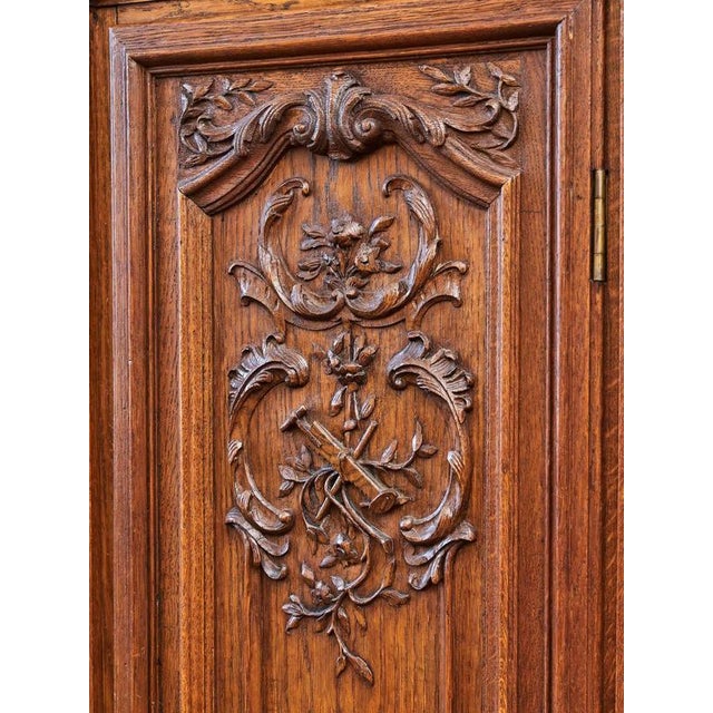 Liège Carved Oak Cabinet For Sale - Image 11 of 14