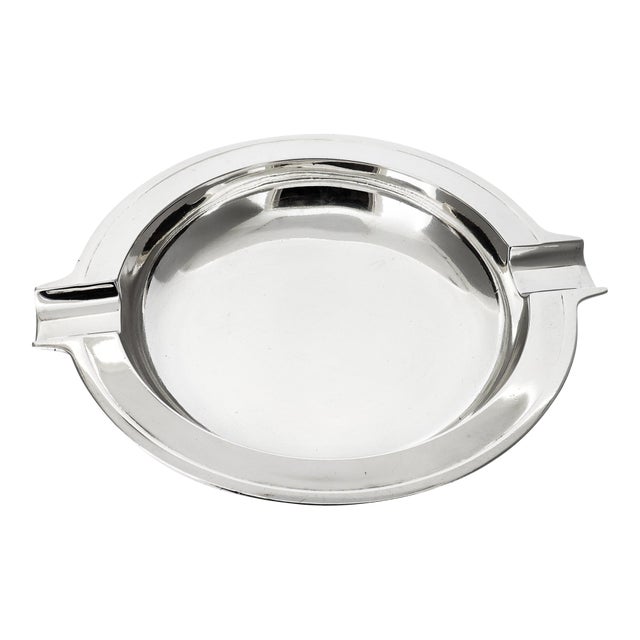 Tiffany & Co. Modernist Sterling Silver Cigar / Cigarette Ashtray For Sale
