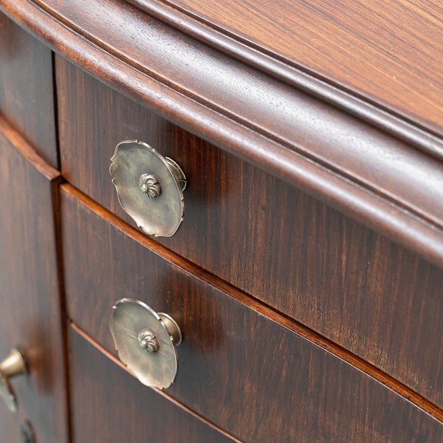 Vintage Brown Wooden Sideboard, 1950s For Sale - Image 6 of 13