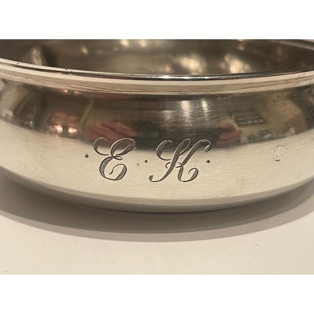 Silver English Georgian Style Sterling Silver Porringer Bowl, Late 19th Century For Sale - Image 8 of 8