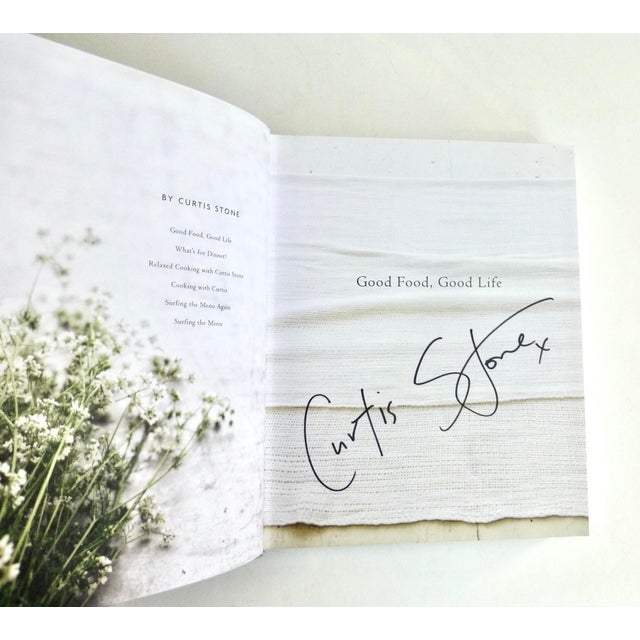 Here's famed chef Curtis' Stone's SIGNED cookbook, 'Good Food, Good Life.' Published in 2015 by Ballantine Books. This is...