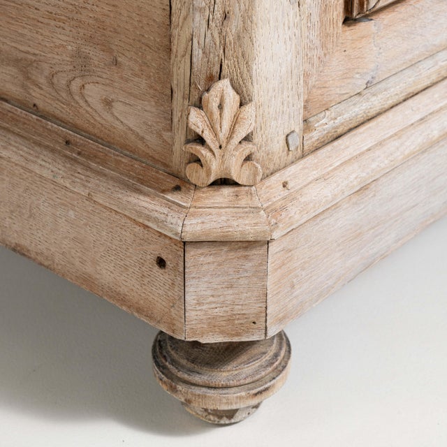 Wood Oak Henri II Carved Buffet, Antique, France, 19th Century For Sale - Image 7 of 16