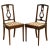 Set of Hardwood Occasional Chairs with Stipe Fabric Seat & Studs For Sale - Image 13 of 13