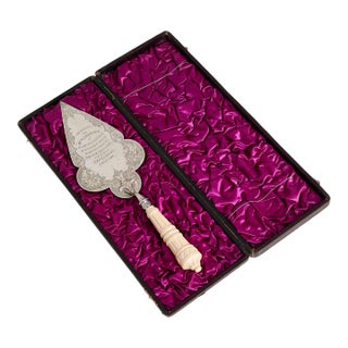 Large 19th C. English Engraved Presentation Trowel For Sale