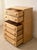 Wood Early 20th Century Art Deco Blonde Wood Highboy Dresser With Carved Detail For Sale - Image 7 of 12
