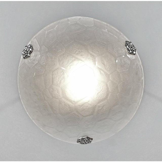 Jean Noverdy French Art Deco Pendant Light by Noverdy 1930 France For Sale - Image 4 of 13