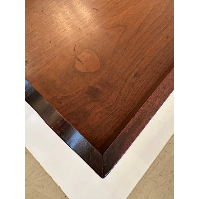 1950s Mahogany Butlers Tray Table on Folding Stand For Sale - Image 5 of 11